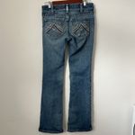 Ariat Real Denim Bootcut Jeans Medium Wash Embellished Pockets Womens Size 28L Photo 2