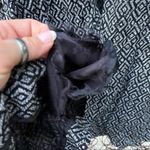 Lucky Brand black gray geometric boho Aztec single button blazer Photo 4