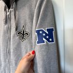 NFL  Saints Reversible Sweatshirt Windbreaker Full Zip Jacket Hooded Men S Wmns L Photo 4
