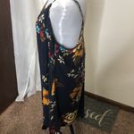 Ms basic dark blue floral spaghetti strap dress size XL​ Photo 3