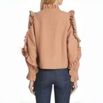 Ulla Johnson $750 NWOT  Wool Lucinde Double-Breasted Pea Coat Jacket Ruffles Sz P Photo 1