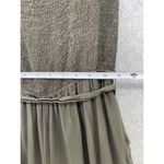 Lulus  Women's Jumpsuit Wide Leg Smocked Top Taupe Size Small Short Sleeve Photo 6