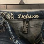 REWASH  Blue Flare Wide Leg Jeans with Distressed Details Photo 1