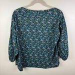 BURU‎ Ditsy Floral Matching Skirt Set Sz 2X Blouse Skirt Cottagecore Boho Resort Blue Photo 2