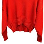 Adidas Ivy Park Cropped Turtleneck Sweater Power Red Pink Stripes Women's XS Photo 3
