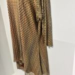 Indigo Soul 3XL Beige Brown Crochet Hi Lo Tunic Dress Sparkle Harvest Boho Earth Tan Size 3X Photo 3