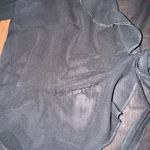 SheIn Women Solid Sheer Ruffle Front Tie Long Sleeve Photo 3