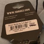 3D Belt Co 22” Necklace Pendant Gold Tone Key Star Live Love Laugh 2.75” H New Black Photo 5