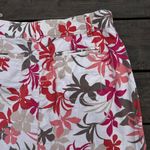 Croft & Barrow Y2K Red/Tan Floral Mini Skirt Skort w/ Built in Shorts Photo 5