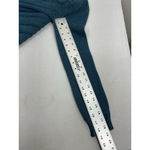 Womans Tulle Long Sleeve Cableknit Sweater XS Teal Button Down Collar Photo 6