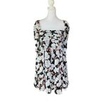 Abercrombie & Fitch Abercrombie - Long Sleeved Ruched Floral Baby Doll Mini Dress Sz S Photo 1