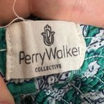 Perry Walker collective paisley floral smocked mini dress Green Photo 5