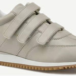 J Slides‎ NYC Lyla Sneakers Beige Leather Hook and Loop Gum Sole NEW NWOB Tan Size 8 Photo 0