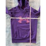 Under Armour Purple Pink Semi Fitted Hoodie Sweatshirt Women's XS Photo 3