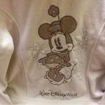 Disney Walt World Minnie Mouse Cream Zip-Up Hoodie with Embroidery Photo 4