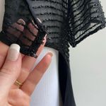 Adrianna Papell Vintage Black Beaded Evening Gown Dress Photo 10