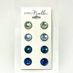 Simply Noelle  Ombré Ocean Shimmer Stud Earrings.​ Photo 1