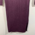 Marine layer Women Purple Ribbed Marnie Wool Blend Midi Sweater Dress Size XL Photo 3