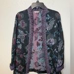 Laura Ashley  - Brocade Mid-Length Floral Jacket embroidered Photo 0