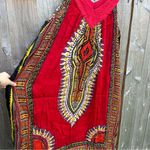 Jessica Taylor Dress Medium Red Black Boho Festival Western Hippy Fairy‎ Whimsy Photo 2