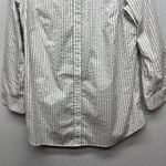 Chico's  Striped Shirt Women XL Cotton Stretch Business Casual Workwear Career Photo 3