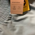 All In Motion Women's  Light Blue white Athletic Shorts Photo 2