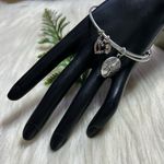Nurse Tree of Life wings Charms silver tone bangle bracelet Photo 5