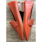 Talbots Classic Cassidy Loafers Burnished Leather Cognac Burnt Orange 10 M Shoe Photo 5