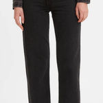Levi's 94 Baggy Women's Straight Leg Black Jeans Photo 0