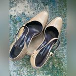 Etienne Aigner Vintage 90s Eitenne Aigner Vow tan leather ankle strap mary janes, size 8.5M Photo 4