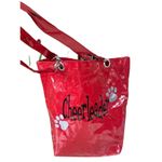 Cheerleader Red patent shiny tote bag Red Photo 4