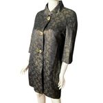 St. John Black Gold jacquard wool silk evening jacket crystal gold tone buttons Photo 5