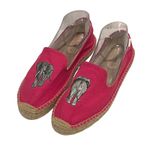 Soludos Espadrille Slip On Loafers Women's Pink Elephant Print Casual Shoes 10 Photo 1