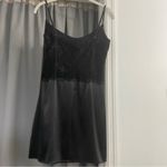 Victoria's Secret  Black Satin Lace Chemise Medium Photo 1