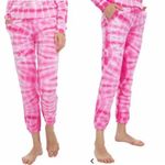 Generation Love  Isla Tie Dye Ankle Length Cropped Jogger Size Small Pink White Photo 2