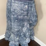 Ralph Lauren Lauren Jeans Co Vtg Linen Blend Ruffle Skirt Women’s 2 Photo 2