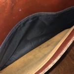 Vintage Brown Leather Retro Vintage Boho Clutch Purse Handbag Photo 7