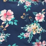 Janela Bay Riverwalk Floral Bra Top Tie Back One Piece Swimsuit Blue Pink Small Photo 4