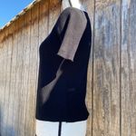 Love Always Medium SS Open Front Sweater with Ties great piece for layering Black Photo 2