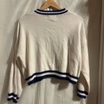 Sincerely Jules Pickleball Social Club Size XS Pullover Cropped Sweater Preppy White Photo 7