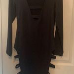 None Black spandex stretchy sexy dress Photo 2