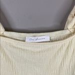 Ces femmeCream Smocked Blouse with Tie Front Size M Photo 1