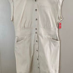 Spanx Twill Utility Dress in Eggshell Beige Women’s XL – NWT (Minor Marks) Photo 0