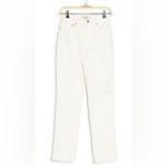 Free People  Lydia Embossed Slim Straight Leg Jeans White Size 24 NEW Photo 5