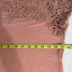 Sundance Lace cap sleeve crocheted embroidered floral see through burnout t-shirt Photo 6