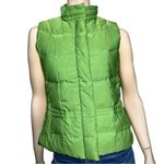 Lilly Pulitzer  Vintage Women’s Size S Green Floral Lined Zip Snap Up Down Vest Photo 2