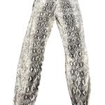 ZARA Snake Pattern Skinny Jeans White Black Size 4 Photo 1