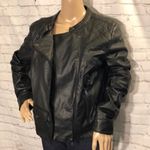 Dollhouse Outerwear Faux Leather Black Moto Jacket Large L Photo 4