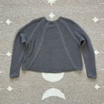 Helmut Lang Gray Plov Open Knit Fine Cord Pullover Sweater Small Photo 3