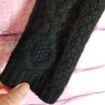 Kenar  LAMBSWOOL ANGORA BLACK SNAP BUTTON THICK KNIT CARDIGAN SWEATER SMALL Photo 6